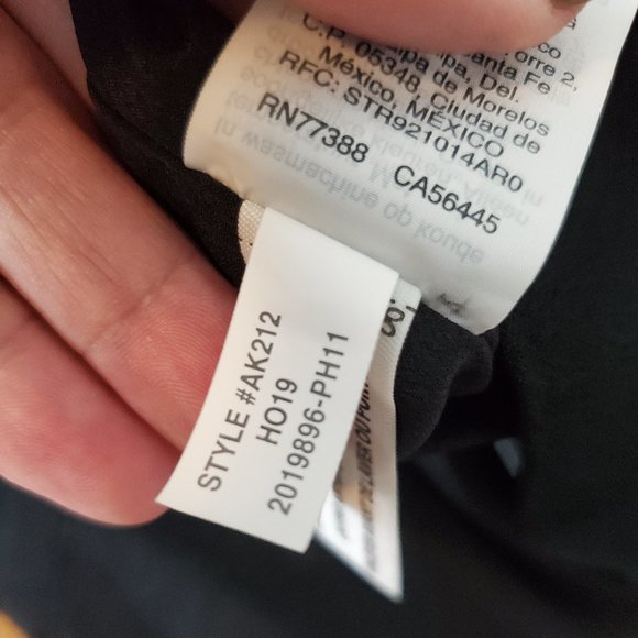 J. Crew Black Bell Sleeve Ruffle Neck Midi Shift Dress Size 00 - Picture 10 of 10